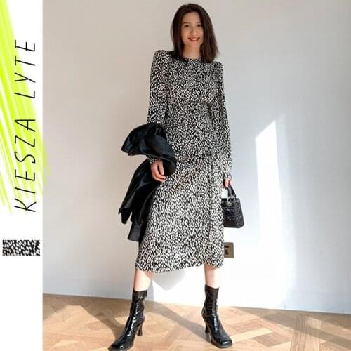 Women Dress Elegant New Floral Print Chiffon Boho Midi Dresses Female Vintage Tunic Robe Femme Vestidos 2021 Spring Outfit