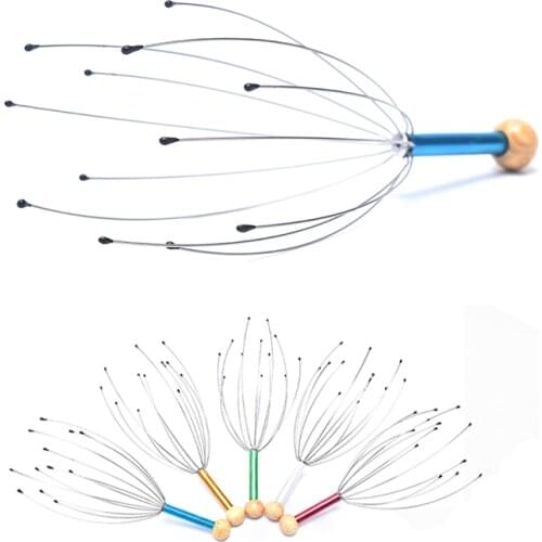 Head Relax Massager Healing Neck Claw Massage Anti-stress Pain Relief Octopus Scalp Relax Spa Headache Stimulate Blood Circulate