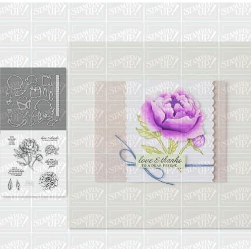 Peony GardenMetal Cutting Dies and Stamps Stencils For DIY Scrapbooking Photo Album Decor Die Cut Embossing Paper Card Dies Cut