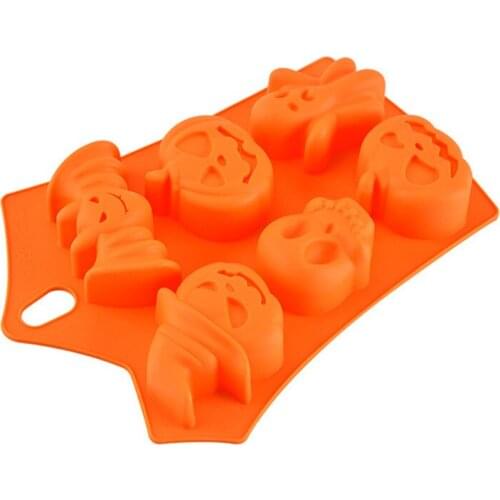 Halloween Pumpkin Ghost Bat Ghost DIY Silicone Cake Chocolate Fondant Baking Mould Tools Halloween Party Decorations for Home
