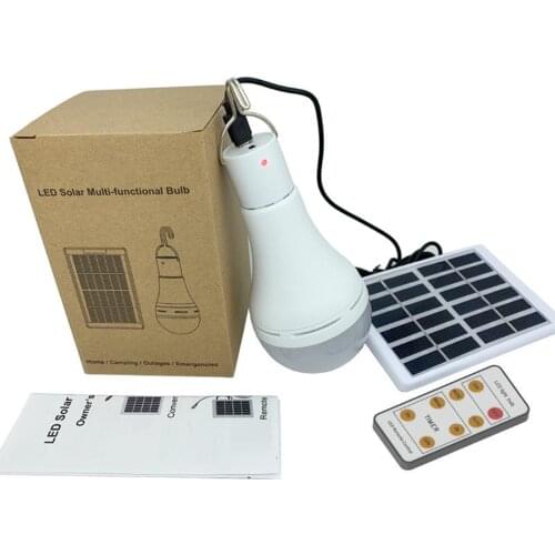 9W Portable Bulb Outdoor Indoor Solar Powered LED Lighting Lights Camping Home