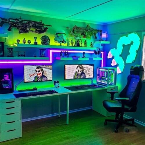 LED Strip Light ribbon rgb diode tape Bluetooth WIFI Controller power adapter Easy Install Energy saving environmentally light 5