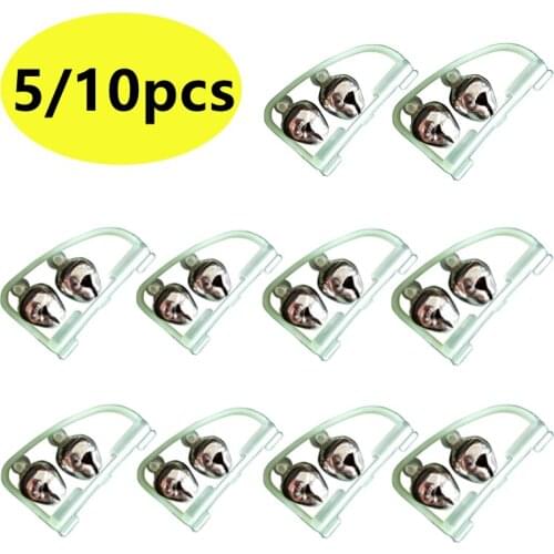 Luminous Light Twin Bells Clip On Night Fishing Tools Rod Bite Alarm Portable Fast Rod Pesca Tackle Accessories 1/3/5/10pcs