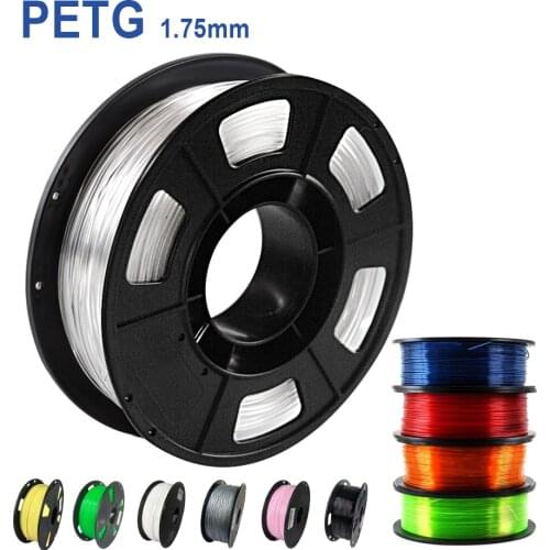High Quality PETG 3D Filament 1.75mm Translucent/Solid Color 500g/250g Sublimation High Gloss Printing 3D Materials PETG