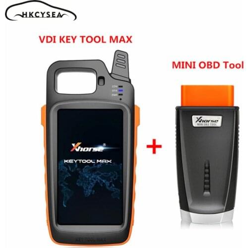 Xhorse VVDI Key Tool Max Remote and Chip Generator and Copier Bluetooth Update plus VVDI Mini OBD Tool with 5pcs VVDI Super Chip