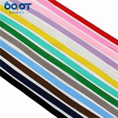 10yards 5/8'' Solid color Variety Ribbon Elastic Foldover Elastics Stretch Hair Ties Headbands for Girls Hair Bow E-20519-1155