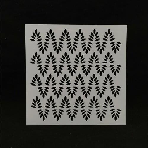 13*13 Leaves wave pvc Layering Stencils for DIY Scrapbooking/photo album Decorative Embossing DIY Paper Cards Crafts