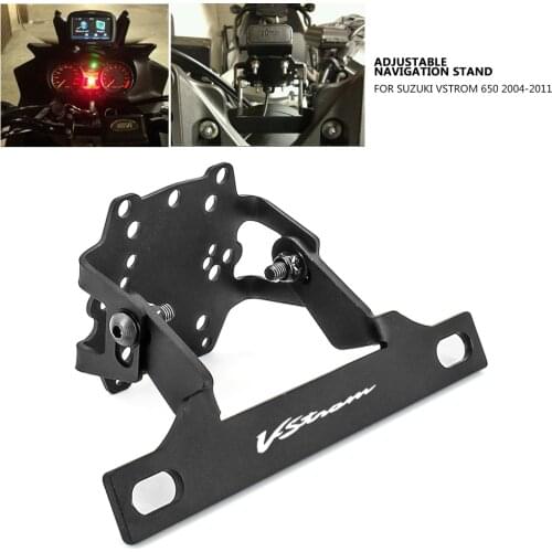 Motorcycle Accessories GPS navigation bracket Supporter Holder For Suzuki V-Strom 650 VStrom 2004 - 2011 2010 2009 2008 2007