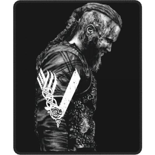 King Ragnar Lothbrok Vikings Creative Mouse Pad Antislip Soft Mat Rubber Office Home Deco Mat