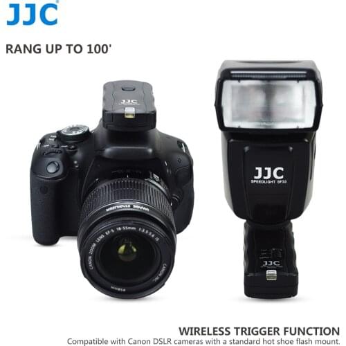 JJC Camera Flashlight Remote Control 30 Meters 433mHz 16 Channels Wireless Flash Trigger Kit for Canon/Nikon/Olympus/Pentax