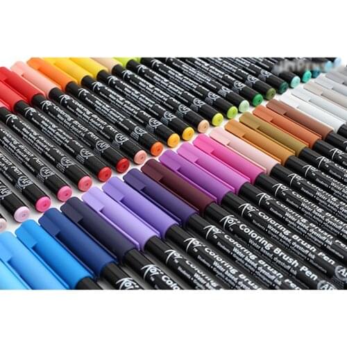 JIANWU 1pc Japan Sakura KOI Waterborne soft head Mark pen brush pen Halo dyeing Color mixing Brush letter