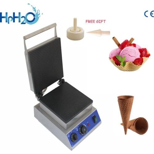 Commercial Non-stick electric Ice Cream waffle Cone Maker waffle custom plate cone machine Speed baking ice cream cone machine