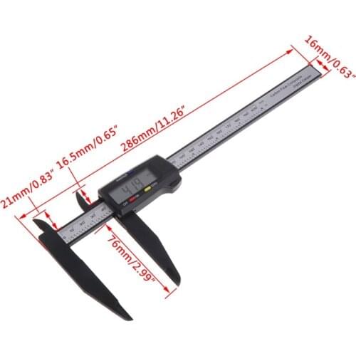 L21C 200MM 8 Inch LCD Digital Vernier Caliper Electronic Carbon Fiber Gauge Micrometer