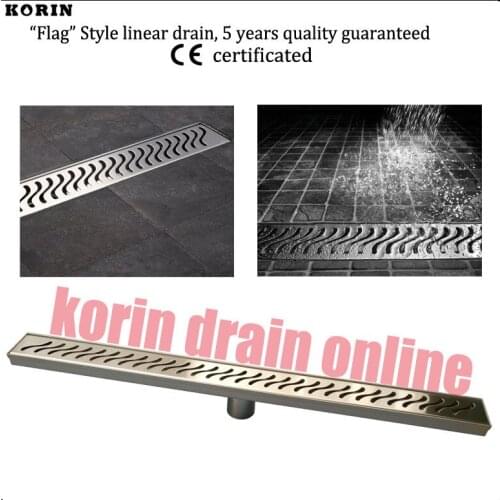 700mm "Flag" Style Stainless 304 Linear Shower Drain, Vertical Drain, Floor Waste, Long floor drain, Shower channel