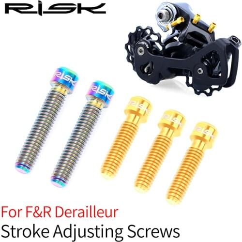 M4*13.5/20mm Bicycle Derailleur Screws Titanium Alloy Stroke Adjusting Bolts for MTB Front&Rear Gearbox Limit Tension Screw