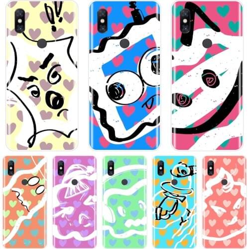 For Xiaomi Mi Mix 1 2 2S 3 Cartoon Heart Yellow Love Red Cute Soft Silicone Back Cover For Xiaomi Mi Max Note 1 2 3 Phone Case
