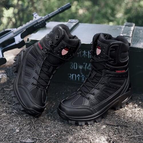 Mens Boots Outdoor Hiking Shoes Professional Climbing Trekking Camping Hunting Shoe Man Waterproof Military Tactical Boots