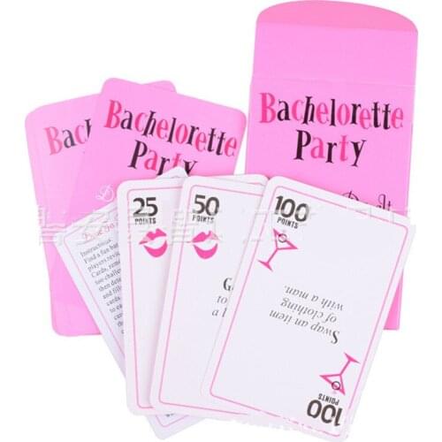 Unmarried Womens Party Card Game Props Bachelorette Party Dare Cards Fun Fun Card Printing Cards Single Party Joy Game qq009