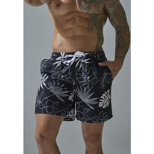 ZOGAA 2021 New Mens Beach Pants Cotton Print Clothing Suitable For The Beach Mens Casual Shorts Sportswear Athletic Shorts