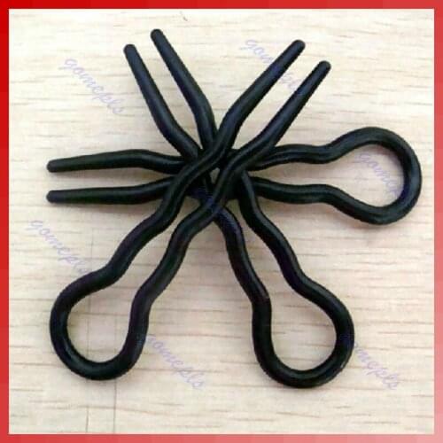 2021 New 3pcs 90mm U-shaped Waved Hair Pins Clip Hair Grips Tool Black 2020 trend