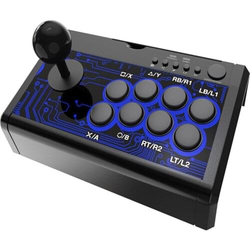 For Switch/PS4/PS3/XBox One/XBox 360/PC/Android Games 7 in 1 Wired Game Joystick Rocker Retro Arcade Station Fighting Stick