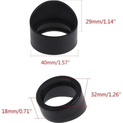 2Pcs 34mm Diameter Rubber Eyepiece Cover Guards for stereo Microscope Telescope