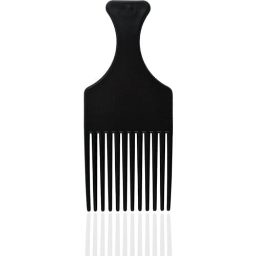 Salon Use Black Metal African American Pick Hair Combs Afro Hair Comb for Hairdressing Styling Tool