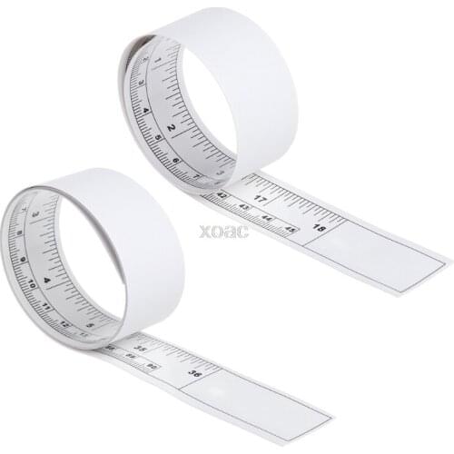 Self Adhesive Metric Measure Tape Vinyl Silver Rulers For Sewing Machine Sticker M20 dropshipping