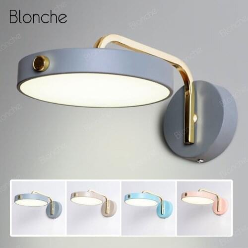 Nordic LED Wall Lamp Modern Wall Light Sconce for Living Room Study Corridor Lighting Fixtures Bedroom Eye Protection Luminaire