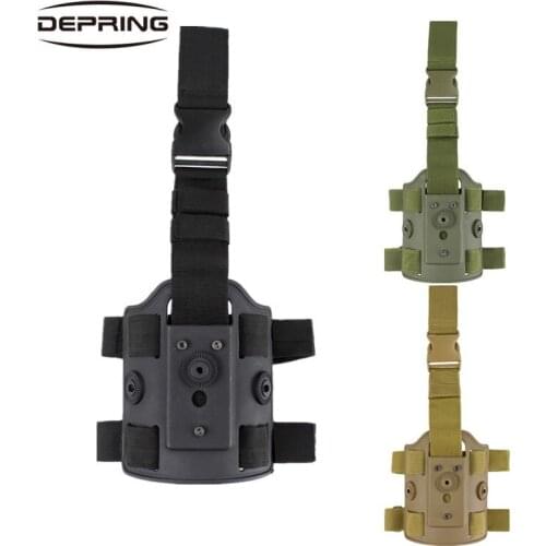 Tactical Leg Holster Adapter Drop Leg Platform Thigh Holster Pouch Concealed Carry for Glock Pistol Holster Paddle Hunting Gear