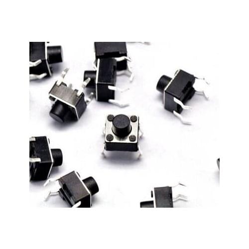Tact Switch 6*6*6 Touch button Touch Micro Switch pin type 4 foot 6X6 buttons Hot wholesale free shipping