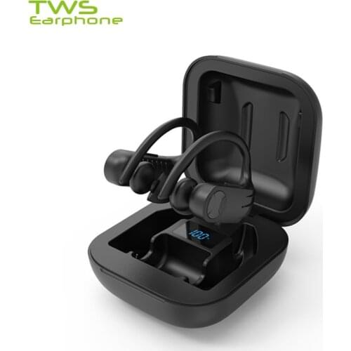 TWSEarphone B1 Bluetooth True Wireless Sports Earbuds Gaming Headphone Ear Hook 8D Stereo Earphone VS QCY For All Smartphone