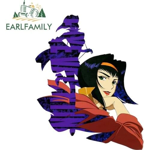 EARLFAMILY 13cm x 10.2cm for Cowboy Bebop Car Stickers and Decals Waterproof Car Accessories Vinyl Car Wrap Body for Car Decal