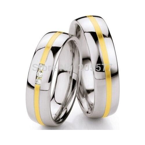 Western gold plating custom wedding rings engagement rings promise rings sets for couples men and women