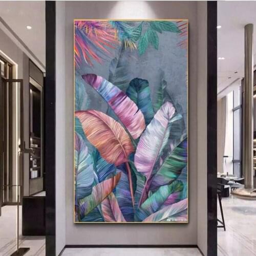 Big size diamond painting Banana Leaf full drill square round diamond embroidery plant still life puzzle home decoration P579
