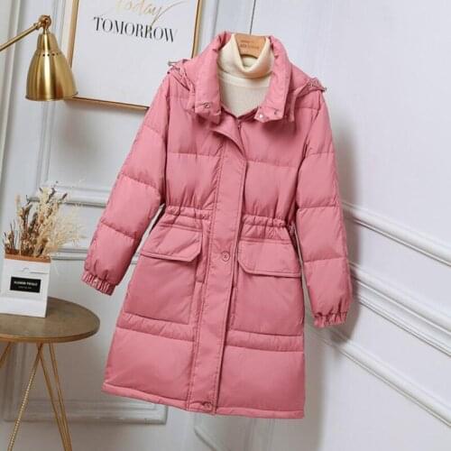 2021 Winter 90% White Duck Down Jacket Women Coat Female Thick Warm Parkas Women Hooded Down Coat Loose Women Outwear