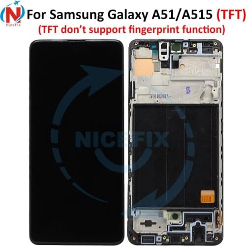 Incell TFT For Samsung Galaxy A51 LCD Display A515 A515F A515F/DS A515FD Touch Screen with frame Digitizer Assembly
