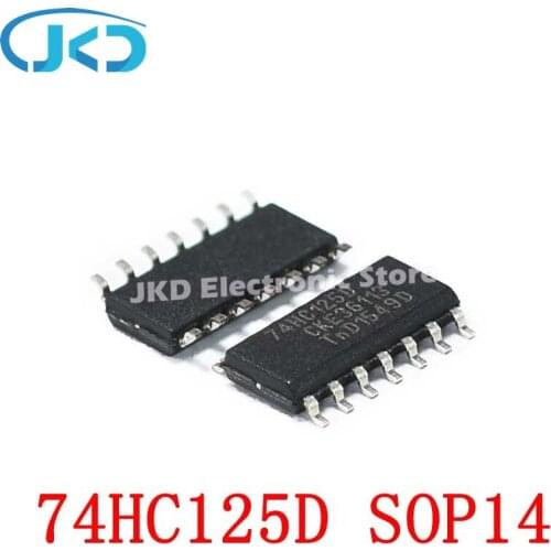 10pcs 74HC125DR 74HC125D 74HC125 SOP-14 New IC
