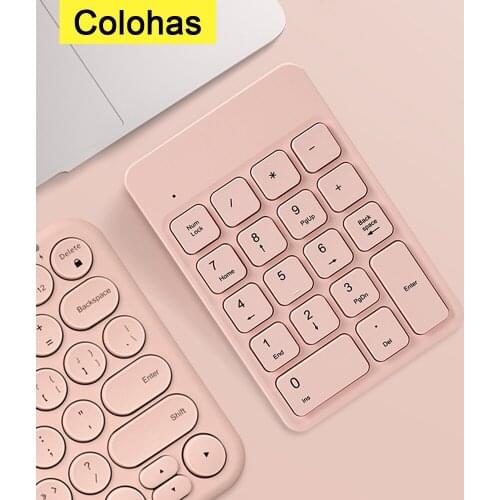 2.4G Wireless Numeric Keypad Numpad 18 Keys Digital Keyboard for Accounting Teller Laptop Notebook Tablets Computer Office Home