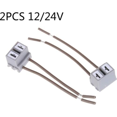 2PCS Female Adapter Wiring Harness Sockets Car Auto Wire Connector Cable Plug For HID LED Headlight Fog Lights Lamp Bulb