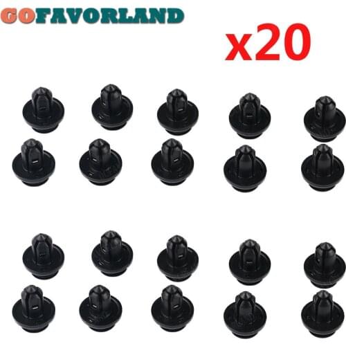 20pcs Front Bumper Push Type Retainer Clips Clip Nylon Fastener 91505S9A003 For Honda Acura MDX RDX Accord Civic Odyssey CR-V