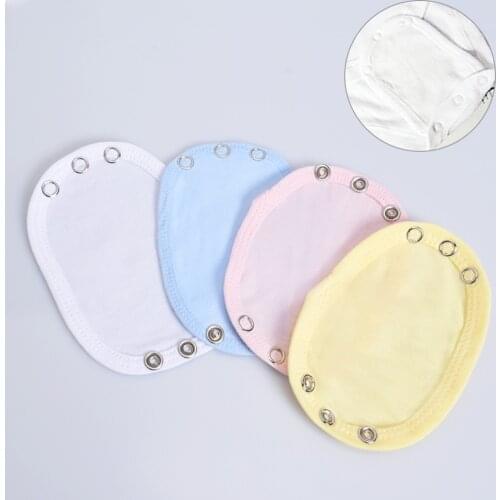 4Pcs/Set Lovely Baby Boys Girls Kids Jumpsuit Diaper Lengthen Extender Extension Solid Soft Jumpsuit Bodysuit Extender