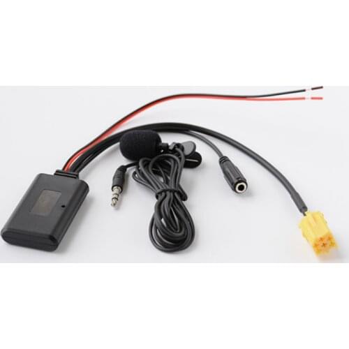 6 Pin 8 Pin Bluetooth AUX input Audio Cable Microphone For Blaupunkt Fiat Lancia VW AUDI SEAT SKODA SMART Becker VDO CD RADIO