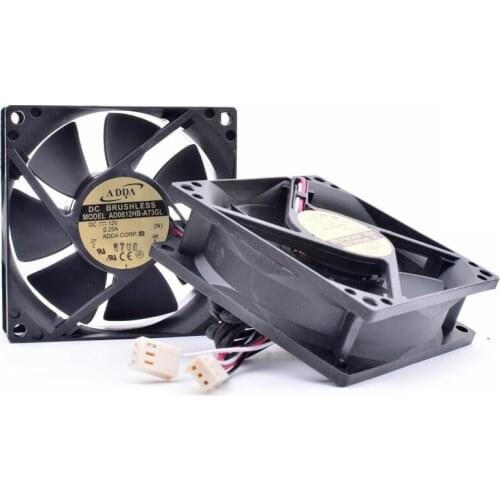 Brand new original AD0812HB-A73GL 8cm 8025 80mm fan 80x80x25mm DC12V 0.25A chassis system equipment cooling fan