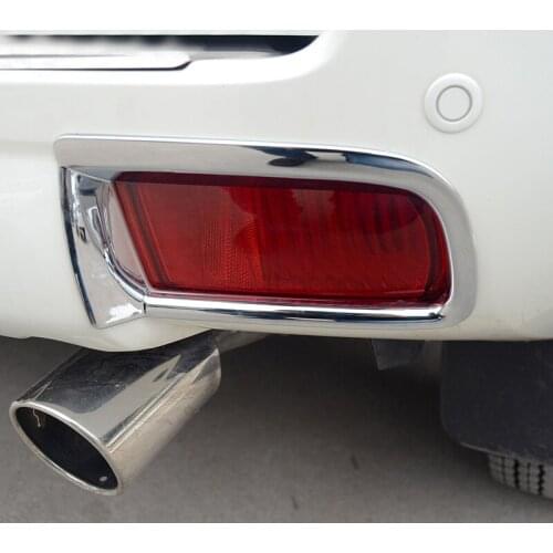 Rear Fog Light Lamp Cover Trim Frame Decorative For Toyota Land Cruiser Prado FJ150 2010-2016 Car Styling Accessories 2Pcs