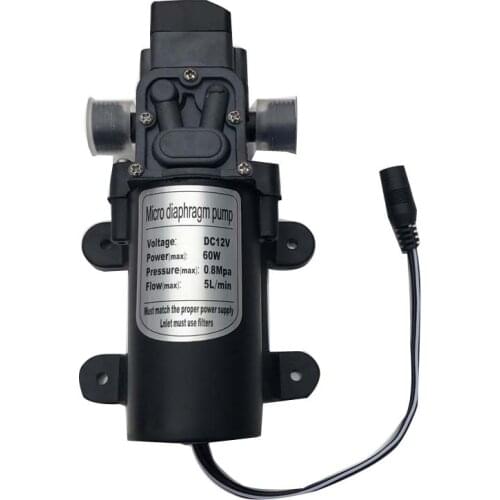 Diaphragm Water Pump High Pressure Self-priming Misting Booster Pump Sprayer for Garden and Greenhouse Misting System