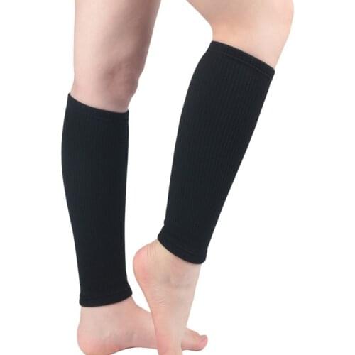 Women Compression Calf Sleeve Sock Leg Support Elastic Brace Wrap Varicose Vein Circulation Warmers Sport Calf Shaping Sleeves