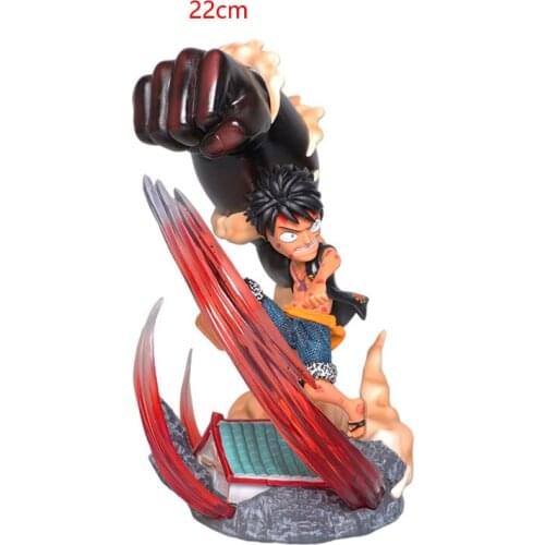 22cm One Piece Luffy Action Figure Anime Figures GK PVC Monkey D Luffy Collectible Model Toys Doll Gift New Style Figure