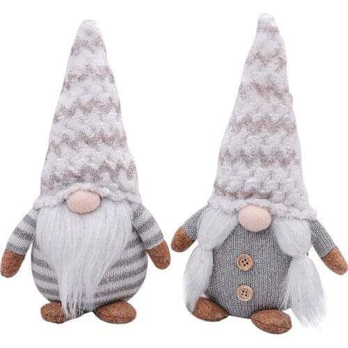 4 Pcs Christmas Santa Decoration Cute Swedish Figurines Tomte Gnome Doll Table Ornaments for Home Xmas Gifts Wholesale X2