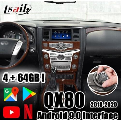 Lsailt 4GB CarPlay&Android interface included YouTube, Netflix, Google play store for new Infiniti QX60 Q50 Q70QX80